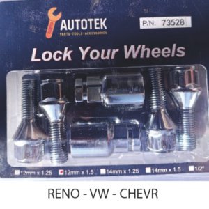 antirrobo cromadas para reno vw chevrolet